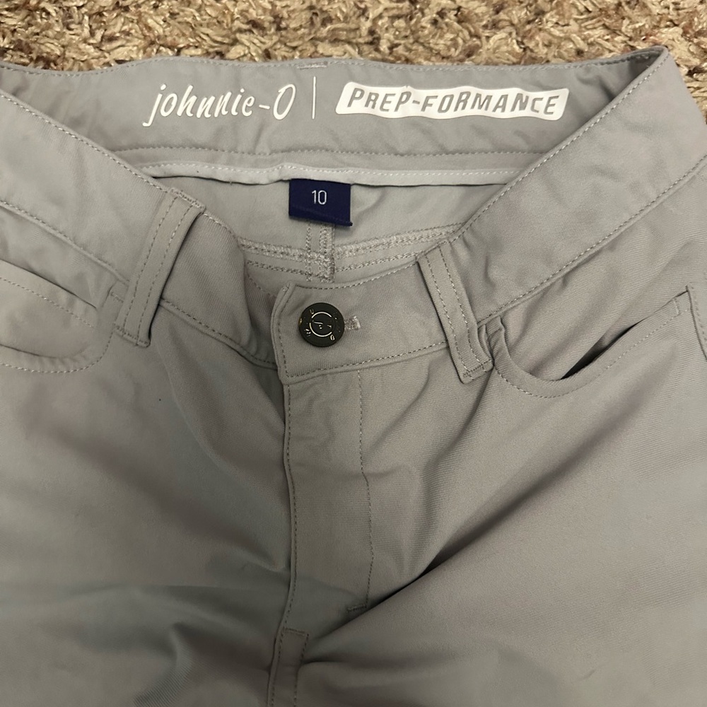 johnnie-O Light Gray size 10 boys kids cross country pants